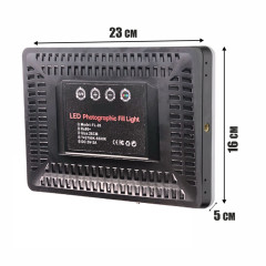 Осветитель RGB PM-26JB-GD на пульте управления с регулировкой цвета и яркости, с гибким держателем для телефона на напольной стойке JBH