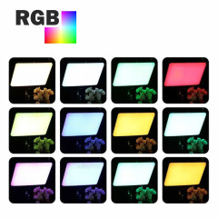 Осветитель RGB PM-26JB-GD на пульте управления с регулировкой цвета и яркости, с гибким держателем для телефона на напольной стойке JBH