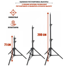 Стойка LS-3ES63-B-KR для плетения кос и дред, вешалка для канекалона с креплением для лампы