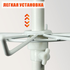 Вращающаяся трёхъярусная стойка WST-3HAIR с крючками для плетения кос, белая металлическая