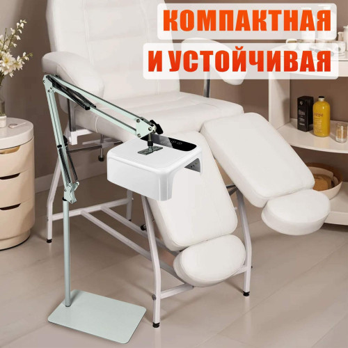 Напольное крепление NB-35W-NANO для ламп с плоской поверхностью, белый штатив с пантографом, регулировка высоты 40–120 см