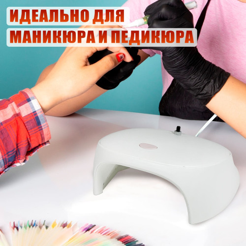 Лампа для сушки ногтей SUNC3, 54W, USB кабель, с резьбой 1/4 для крепления на штатив