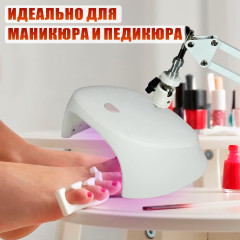Лампа для сушки ногтей SUNC3, 54W, USB кабель с удлинителем на настольном штативе NB-35W
