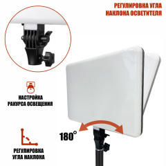 Осветитель RGB PM-36 с регулировкой цвета и яркости на напольной стойке JBH, профессиональный свет для съемки